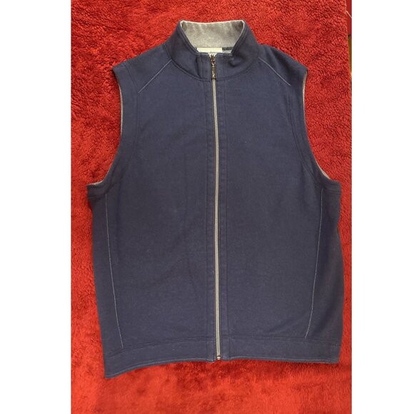 Tommy Bahama Men's Reversible Vest - Navy/Gray -  Medium - Picture 3 of 9